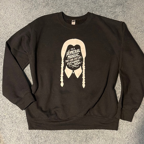 EUC Wednesday Addams Sweatshirt Medium - Picture 1 of 3